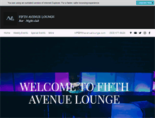 Tablet Screenshot of fifthavenuelounge.com